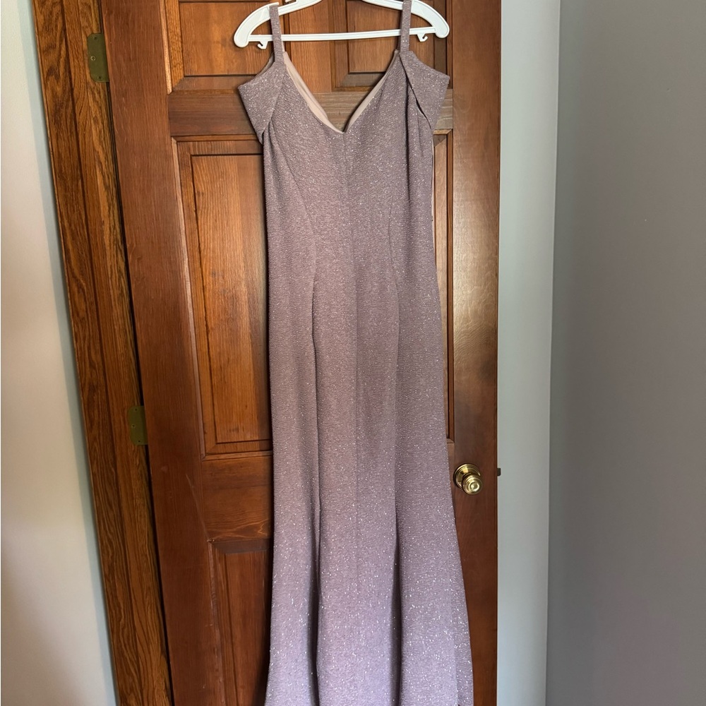 Night Way Collections One Shoulder Lavender Dress